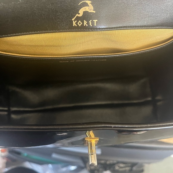 🔥🔥 KORET Women's Handbag Pre-owned Black Patent Leather. - Picture 8 of 8
